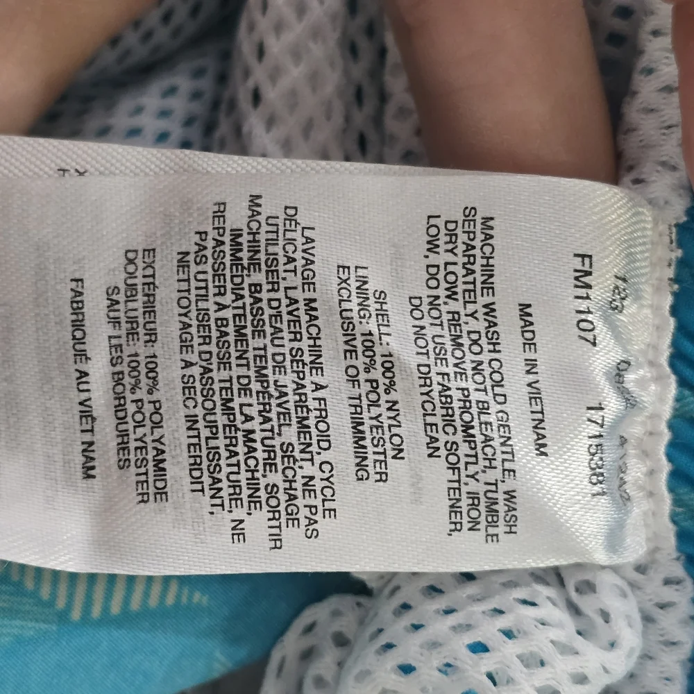 Columbia Umnishade SPF 50 Blue‎ Lined Mens Swim Trunks Pockets XL - Picture 8 of 10